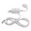 FI Circuit Breaker Socket Residual with Cable, EU Plug White 2