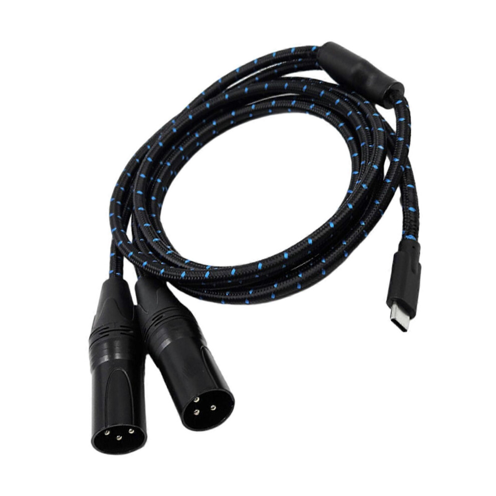 (50cm, One size) TypeC to Speaker Cord UsbC to Male Power Amplifiers Cable Stable Signal Transfer Flexible Wire