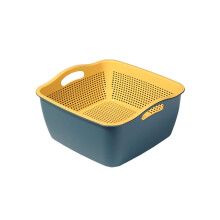 Multifunction Large Plastic Kitchen Colander Food Strainer Bowl Sets for Washing Bowl and Strainer 10.6'' x 10.2'' x 5.1''
