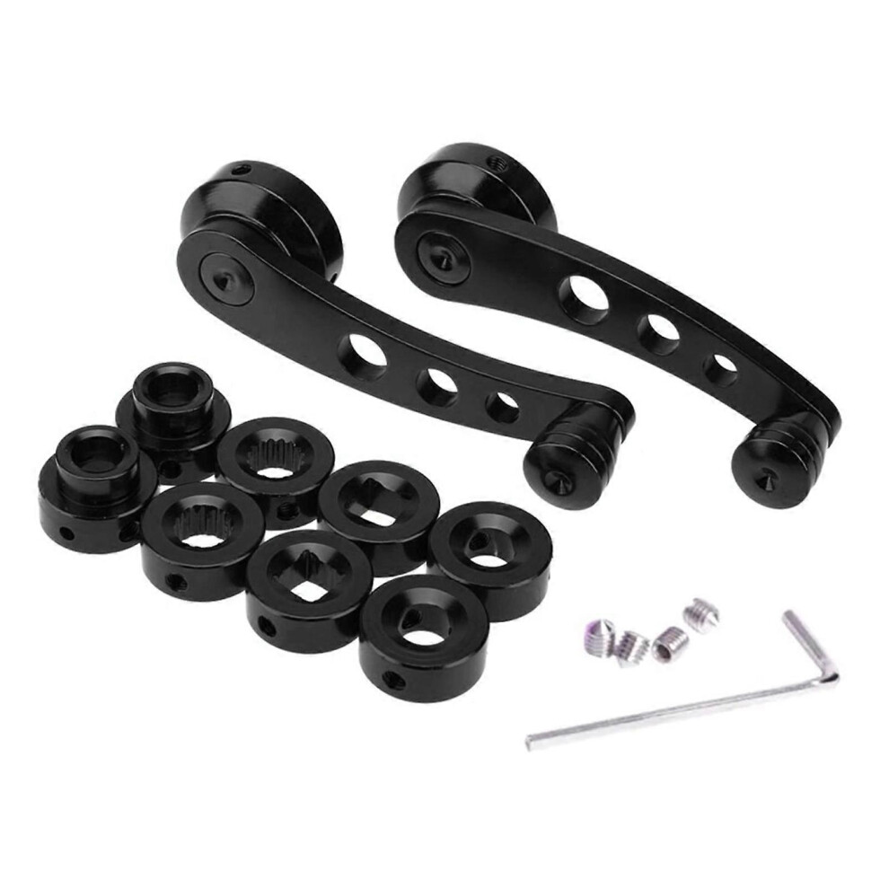 (, One Size) Billet Aluminum Silvery Auto Car Glass Window Winder Riser Handles Crank Knob Universal Billet Aluminum Window Crank Kit Blue