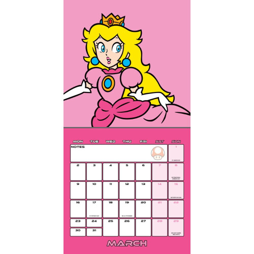 Super Mario SUPER MARIO 2026 SQUARE CALENDAR 2