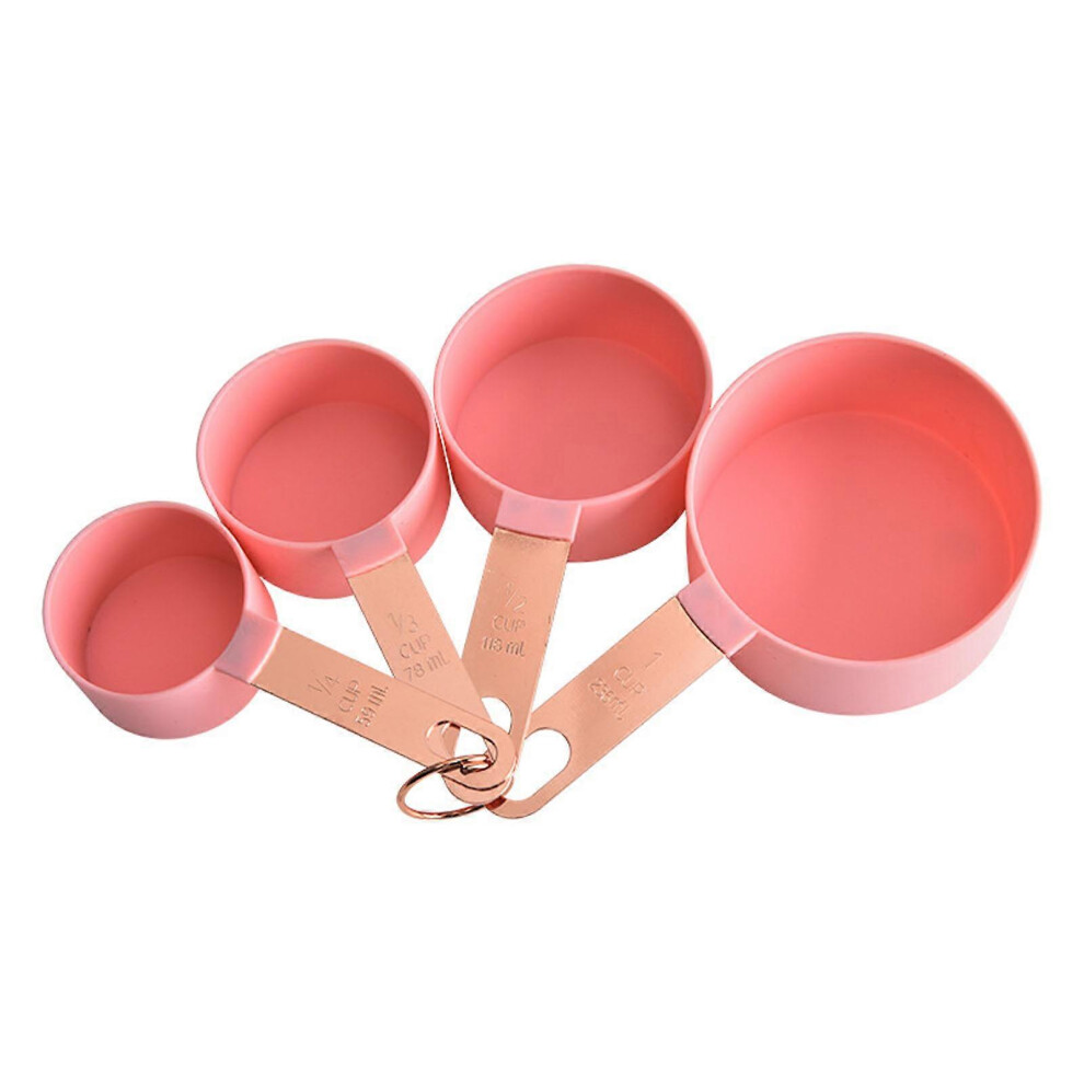 (Measuring spoons, One size) 4-Piece Stainless Steel Measuring Seasoning Spoons Baking Scale Measuring Spoon/Cup Set Multifunctional Measuring Spoons