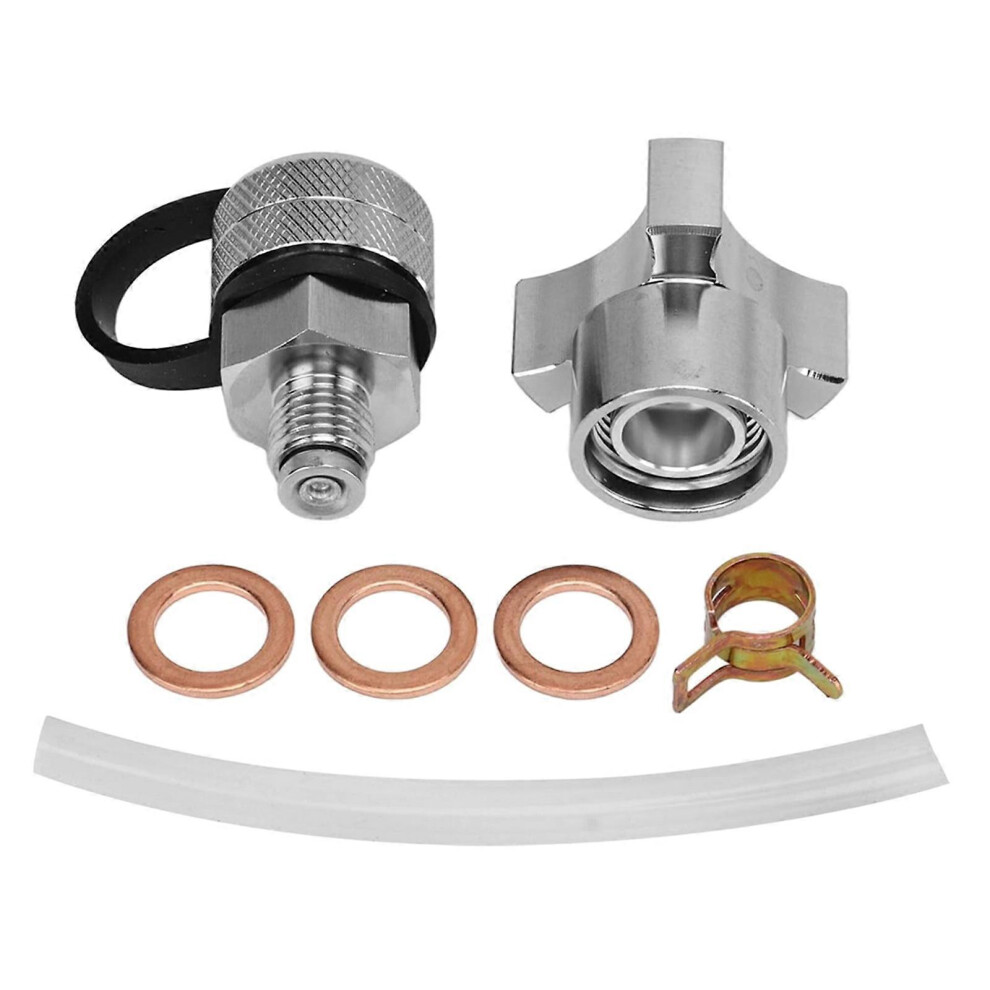 (M12x1.5, One size) Stainless Steel  Drain Valves with Hose Quick Twist Oil Drain Valves for M12x1.25 M12x1.5 M12x1.75 M14x1.5  M14x1.5
