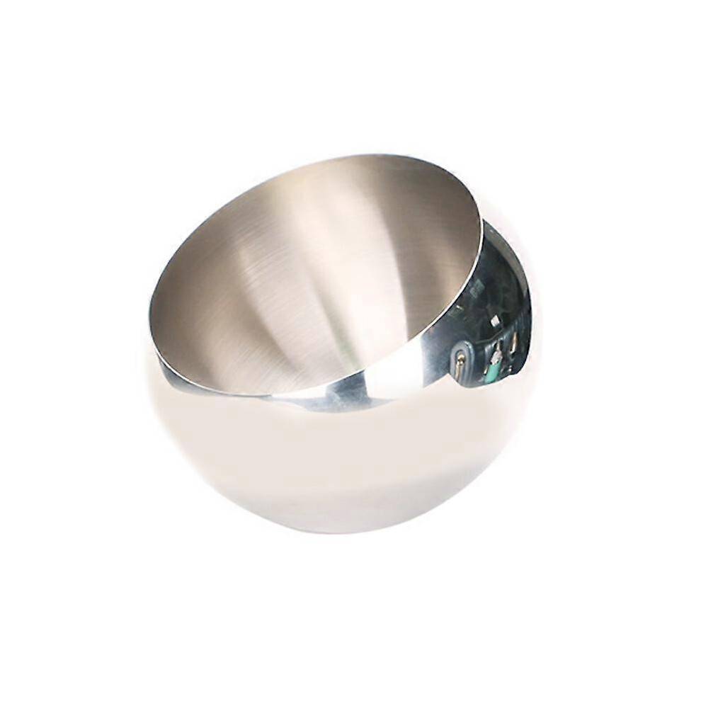 (Large size without f, One size) Spacious Stainless Steel Trash Receptacle Bin Garbage Container with Angled Mouth for Easy Dumping in Any Setting
