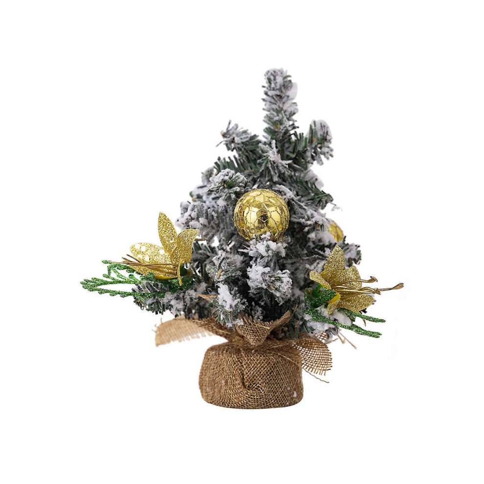 (Gold, One size) Festival Christmas Tree with Soft Plush Designs Elegant Table Decorative Christmas Tree Plush Charm for Seasonal Delight  Gold