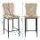 AINPECCA (2pcs, beige(suede)) AINPECCA Bar Stools Bar Chair 8