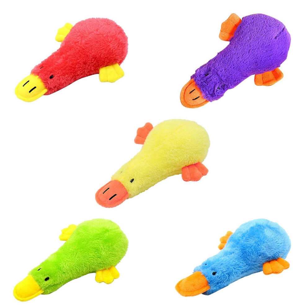 (Yellow, One size) Interactive Stuffed Dog Chew Toys for Small and Medium Dogs Plush Squeak Toy Tree Hollow Design Reducing Boredom  Blue