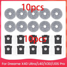 For Dreame X40 Ultra/L40/X30/L10S Pro Ultra Heat Robot Vacuum Cleaner Accessories Parts Vacuum Bags