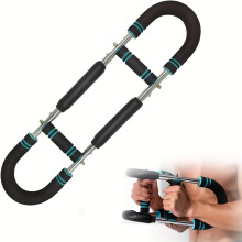 (dark brown) Multi-Functional Arm Strength Trainer,for Triceps, Forearms, Upper Arms, and Shoulder Muscles with 50kg/110lb