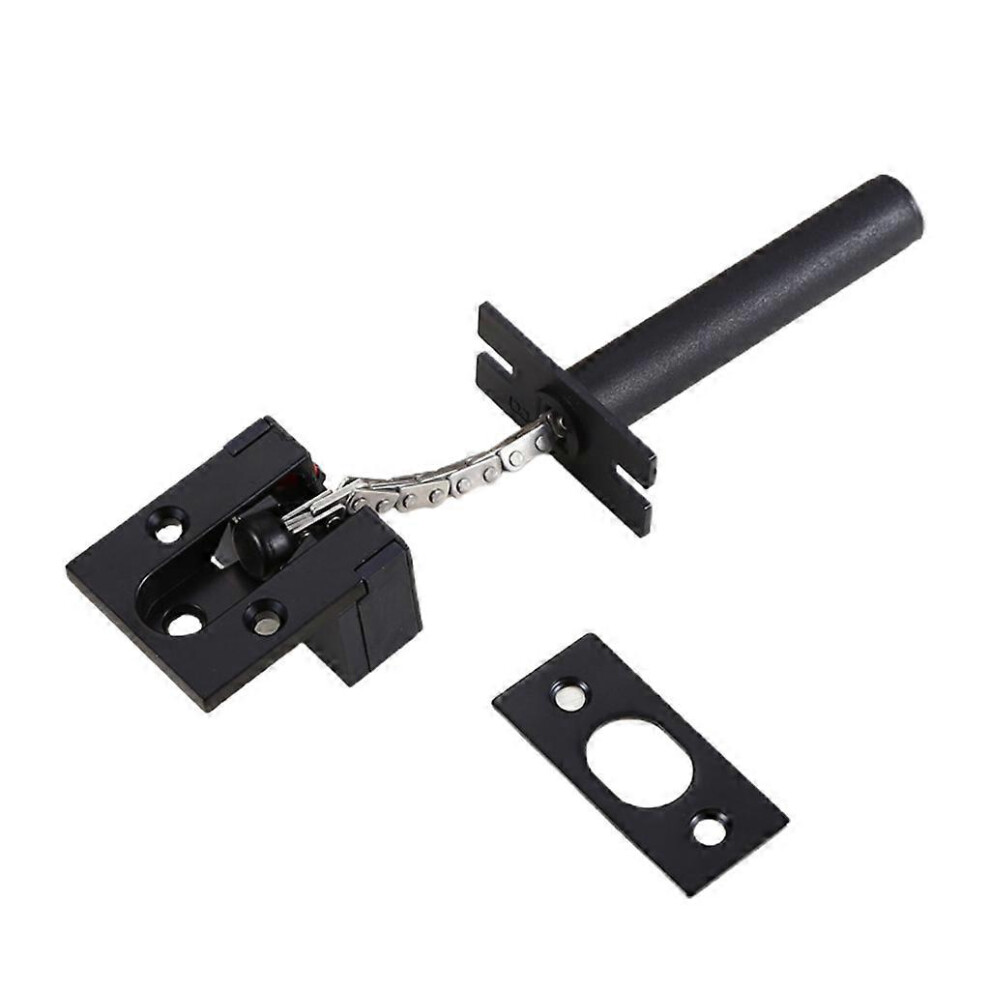 (Yellow Bronze, One size) Invisible Security Door Chain Lock Home Door Guard Latches Zincs Alloys Antitheft Chain Reinforced Telescopic Chain Lock  Black