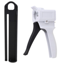 (As show, One size) AB Epoxy Sealant Glue Gun Applicator Glue Adhensive Squeeze Mixed 50ml 10:1 Manual Caulking Gun Caulking Dispenser Tool White