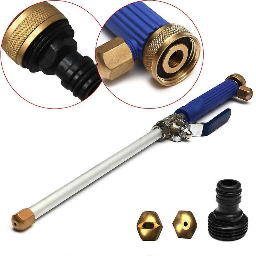 (As show, One size) Car High Pressure Washer Water Gun Power Jet Washer Spray garden Nozzle Water Hose Wand Attachment DropShip Auto Clean G  Sky Blue