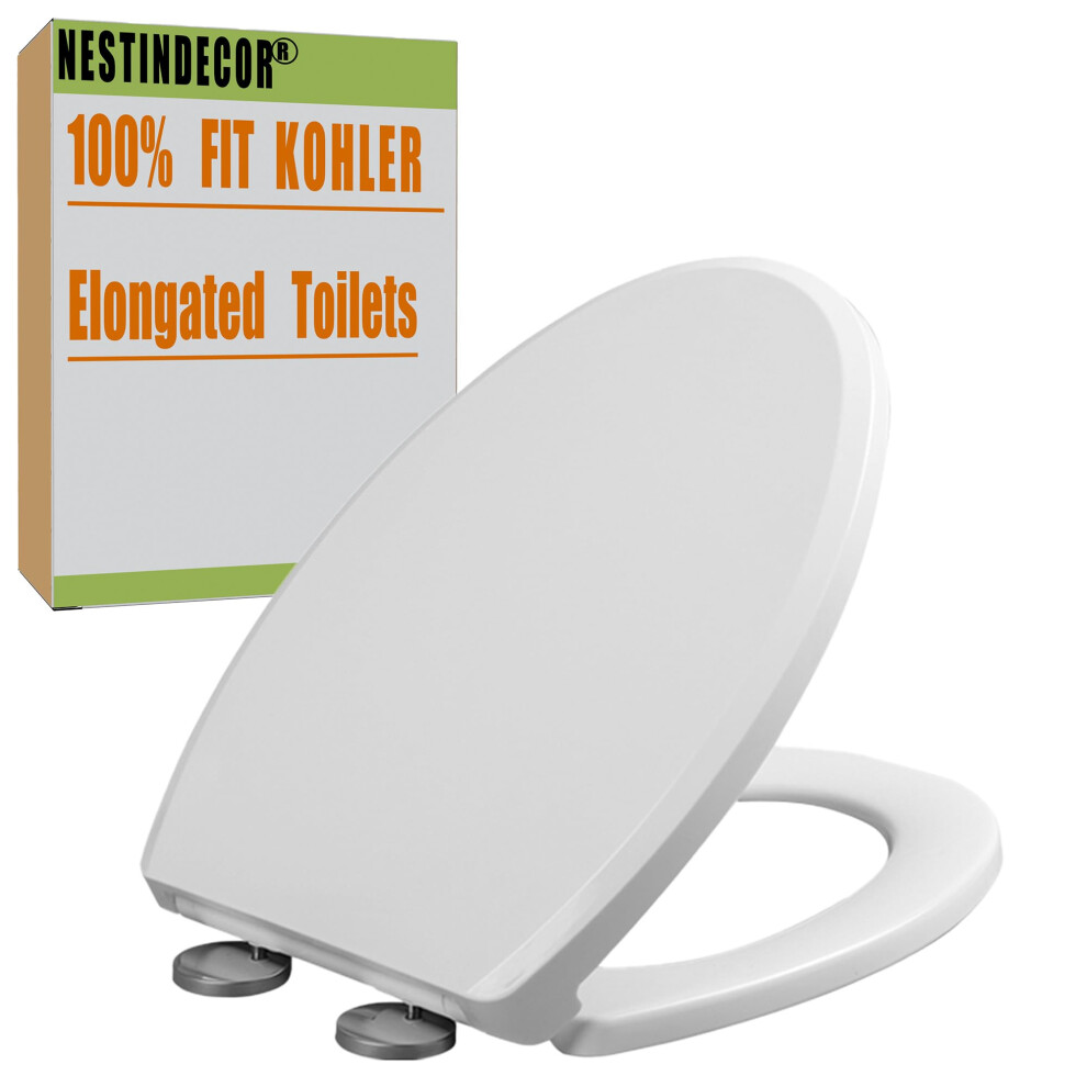 Slow Close Elongated Toilet Seat Replacement Soft Close Elongated Size 6493810840128