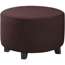 Stretch Ottoman Cover Dark Coffee for Footrest Storage X-Large