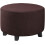 Stretch Ottoman Cover Dark Coffee for Footrest Storage X-Large 1