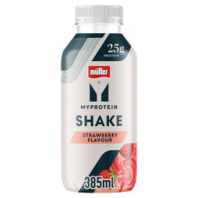Muller x Myprotein Strawberry High Protein Shake 385ml (Pack of 8)