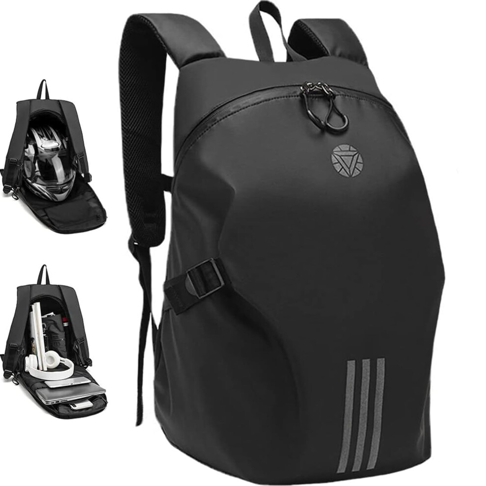 Motorbike Helmet Backpack With Multiple Compartments 689788528243