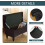 Stretch Velvet Ottoman Cover Footstool Protector Storage Ottoman Large 3