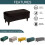 Stretch Velvet Ottoman Cover Footstool Protector Storage Ottoman Large 4