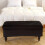 Stretch Velvet Ottoman Cover Footstool Protector Storage Ottoman Large 5