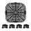 Air Fryer Accessories Set Silicone Cushion Corner Protector Non-Stick Square Baking Tray 23x24cm 1