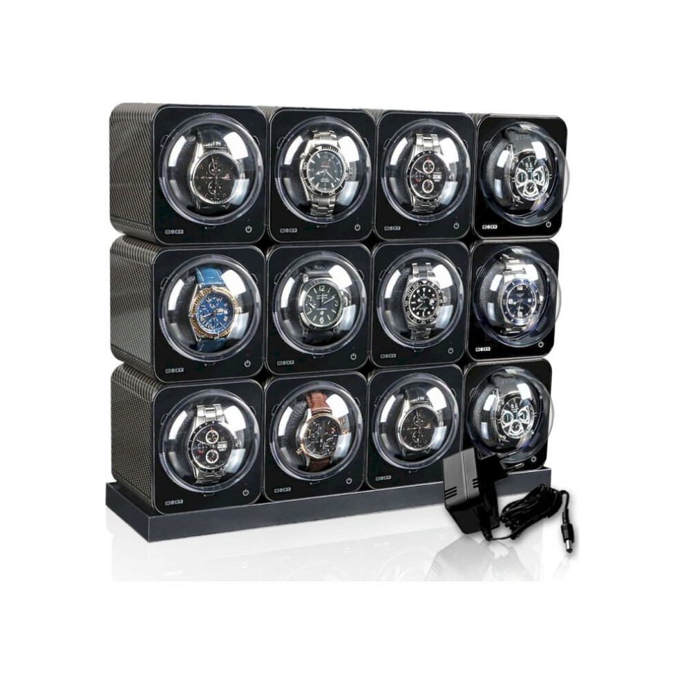 Beco - Uhrenbeweger - Boxy Fancy Brick - Karbon 12 - 70002/125-image