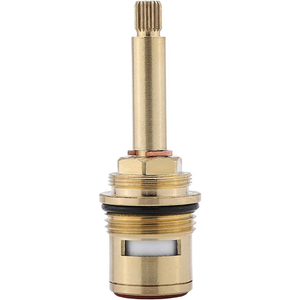 Replacement Brass Ceramic Stem Cartridge Brass Ceramic Disc Cartridge Faucet Valve Quarter Turn 82Mm X 10Mm Spline Length 20 Teethblue 6493810776250