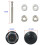 2pcs Quick Latch Bumper Release Fastener Push Button Billet Hood Pin Lock Clip Kit 5