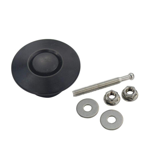 2pcs Quick Latch Bumper Release Fastener Push Button Billet Hood Pin Lock Clip Kit 2