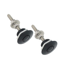 2pcs Quick Latch Bumper Release Fastener Push Button Billet Hood Pin Lock Clip Kit