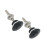 2pcs Quick Latch Bumper Release Fastener Push Button Billet Hood Pin Lock Clip Kit 1
