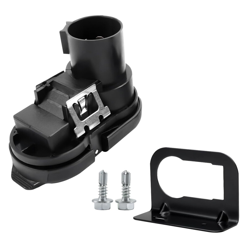9U5z14489maa Trailer Connector, Trailer Brake Harness Towing 7Pin Round / 4Pin Flat Plug Connector Compatible With 2009 Ford F150 F250 F350 689788529097