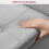 Vida Designs (Light Grey Linen) Seville Storage Ottoman Winged Padded Bench UKFR 6