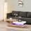 AINPECCA Rotating Coffee Table Sofa Side Tables LED Lights 3