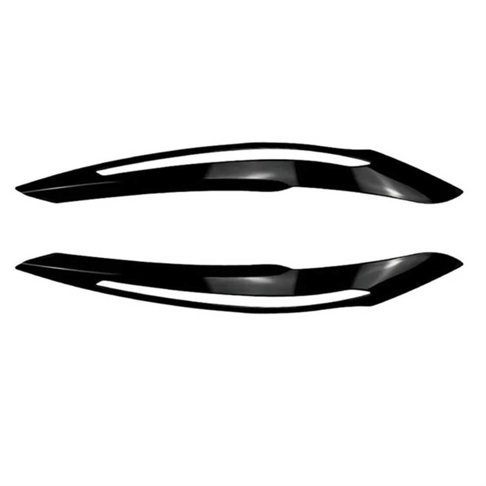 Car Headlights Eyebrows, Abs Carbon Fiber Look, Headlight Eyebrow Trim Compatible For Bmw 1 Series F20 F21 Pre 20112014(Gloss ) Black 689788530253