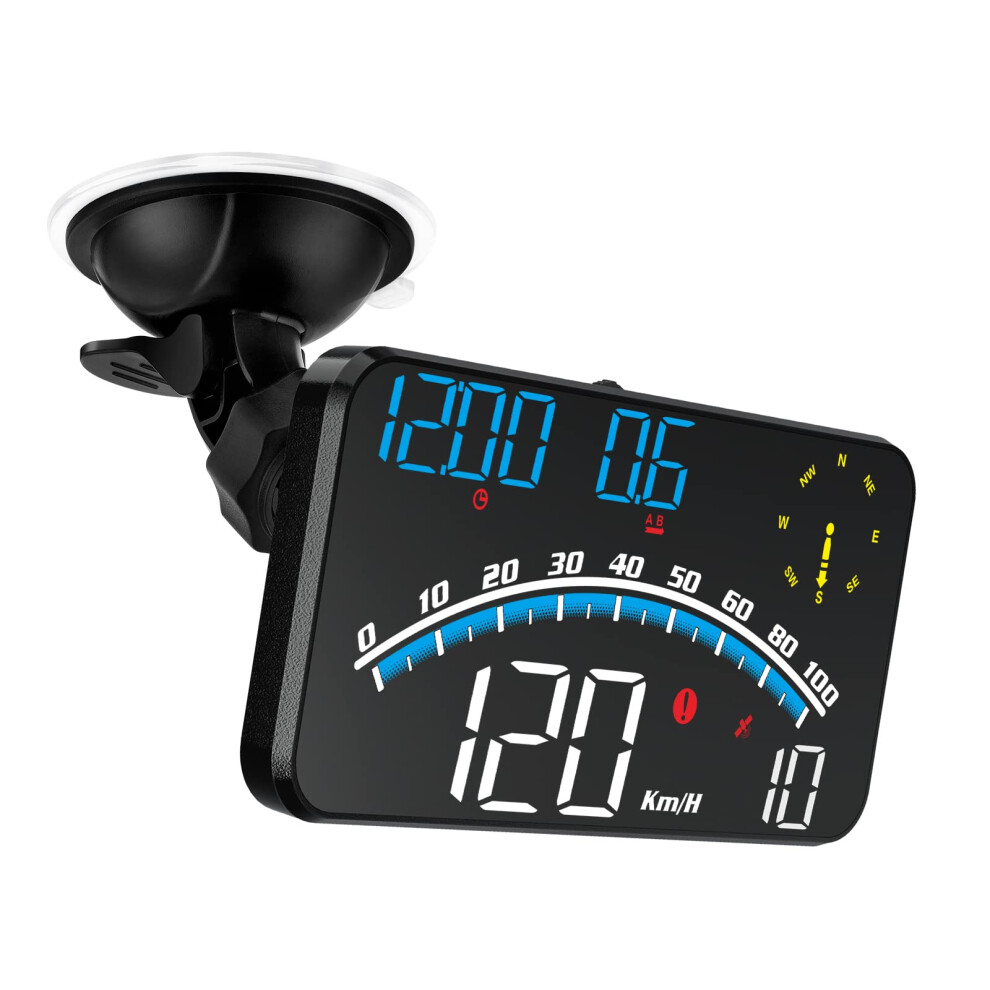 Gps Digital Head Up Display For Car, Digital Speedometer Hud 5V Gps Speedometer For Car Mph Refï¼Tzv 689788530635
