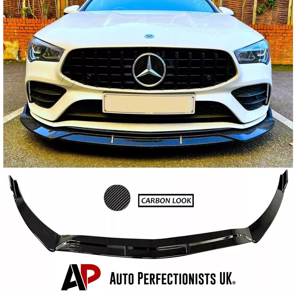 For Mercedes Cla Class Amg Line W118 C118 Splitter Spoiler Lip 2019+ 5061072660467