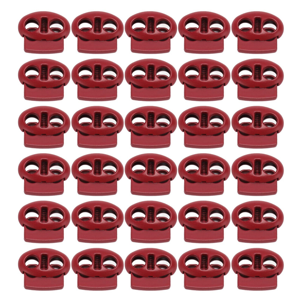 30Pcs Spring Cord Lock Zinc Alloy Durable 9121376796388
