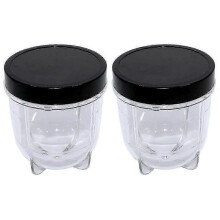 12oz Cup and Lid Replacement Set Compatible with Magic Bullet Blender MB1001 Models, Fits 250W Base, Spare Parts for Magic Bullet Cups