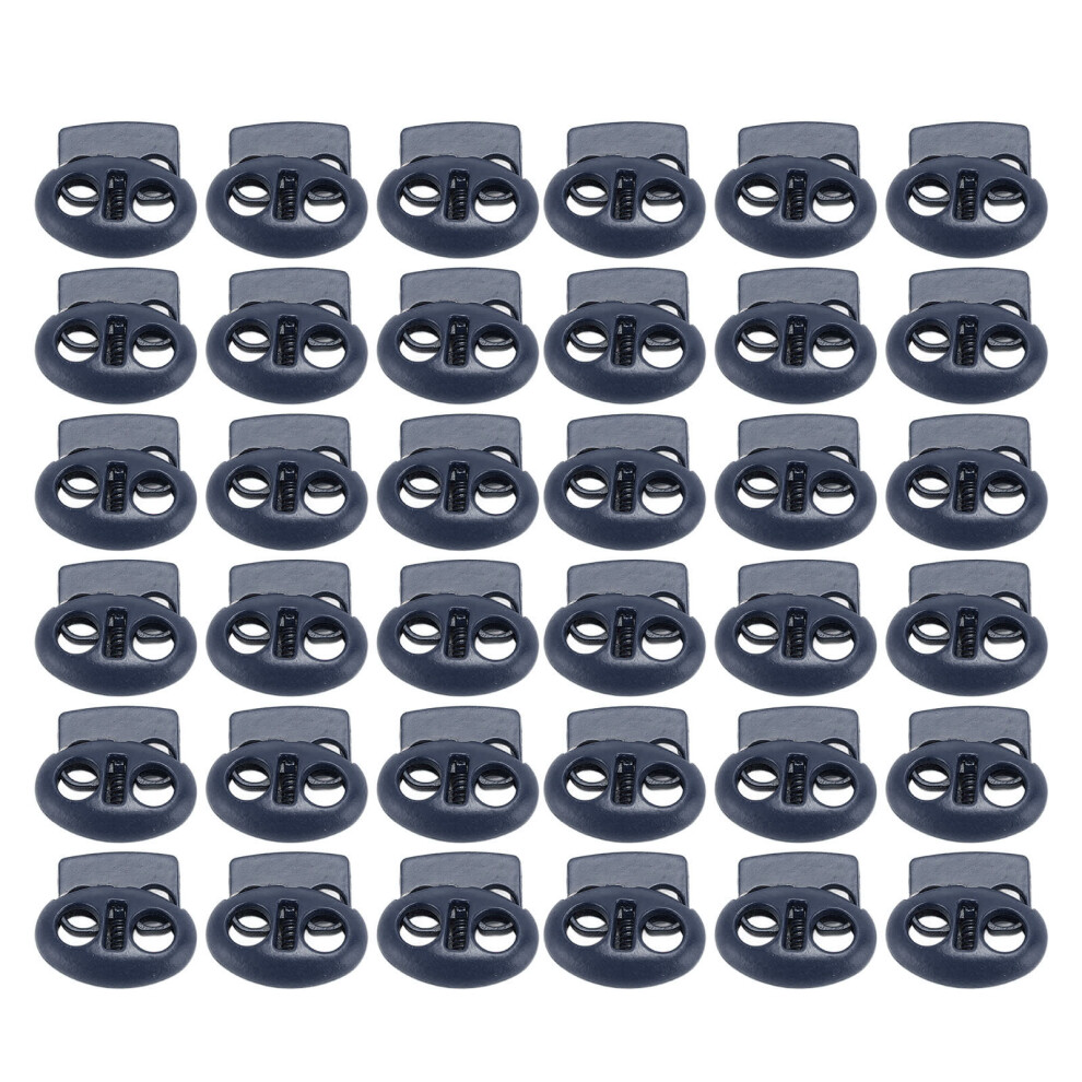 30Pcs Metal Cord Lock End Toggle Double Hole 9121376796562