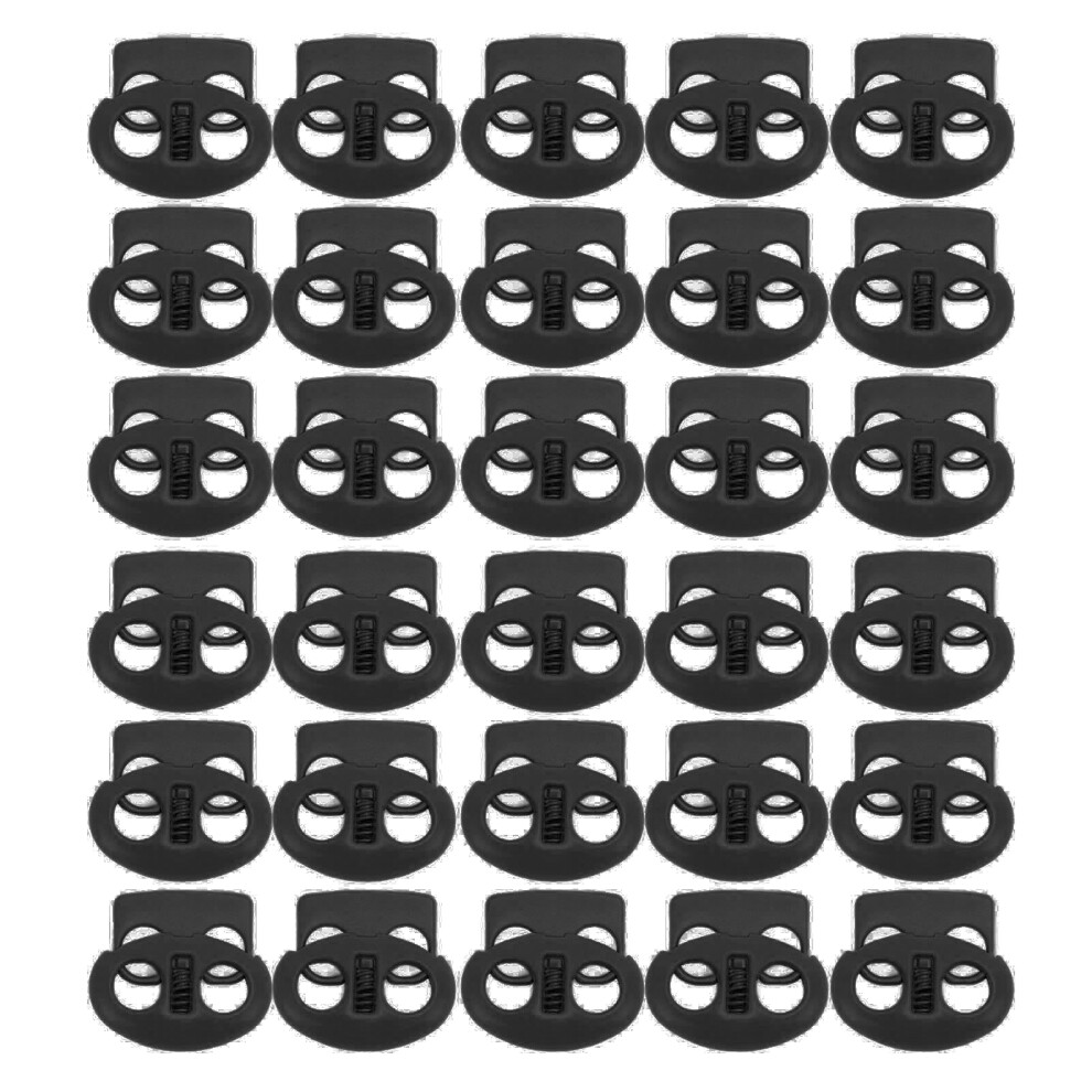 30Pcs Metal Cord Locks End Spring Stop Toggle 9121376796654