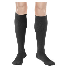Women's 1520 mmHg Medical Compression Socks, Moderate Support Soft Stretch Comfort Microfiber, Knee High, Closed Toe, Black, XLarge