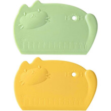 Silicone Dough Scraper with Scale Cartoon Food Grade Baking Scrapers Dough Cutters Food Scrappers for Bread Dough Baking Cake Fondant Icing Silicone B