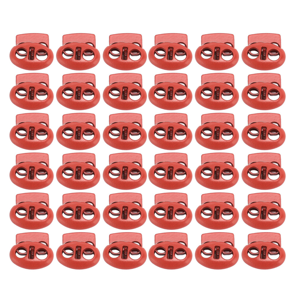 30Pcs Spring Cord Lock Multipurpose Double Hole 9121376796906