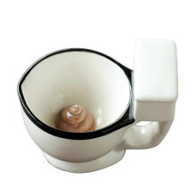 Toilet Cup Funny Porcelain Mug Toilet Shape Water Cup Spoof Poop Cup New And Unique Porcelain Gift