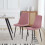 (Rose, 2) 2/4/6x Dining Chairs metal Legs Home office 5