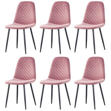(Rose, 6) 2/4/6x Dining Chairs metal Legs Home office