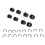 8pcs Replacement Spare Rubber Rollers for Maker 9
