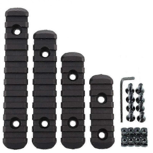 4 Pcs Picatinny Rail Section Tactical Rail Section Polymer Rail Section Rail Section Kit-Good