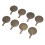 8PCS Yarn Cutter Pendants Metal Round Shape Thread 6